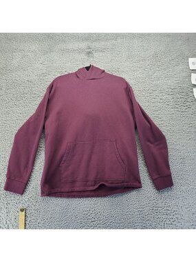 Express Sweater Womens XL Purple Hooded Pullover Kangaroo Pocket Cotton Blend